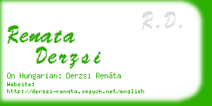 renata derzsi business card
